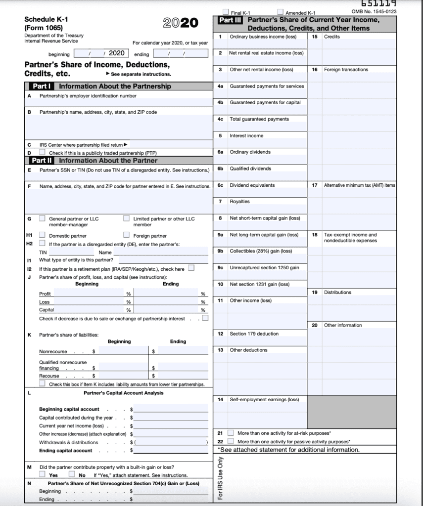 Schedule-K1-Tax-Form | Tentho 